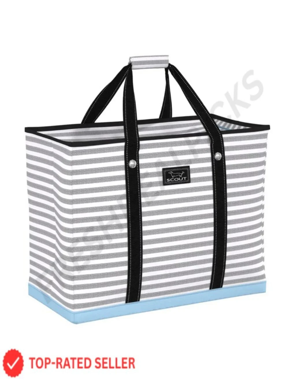 XX-Large Zip Tote - All-Weather Woven Fabric, Water-Resistant, Heavy Duty Beach